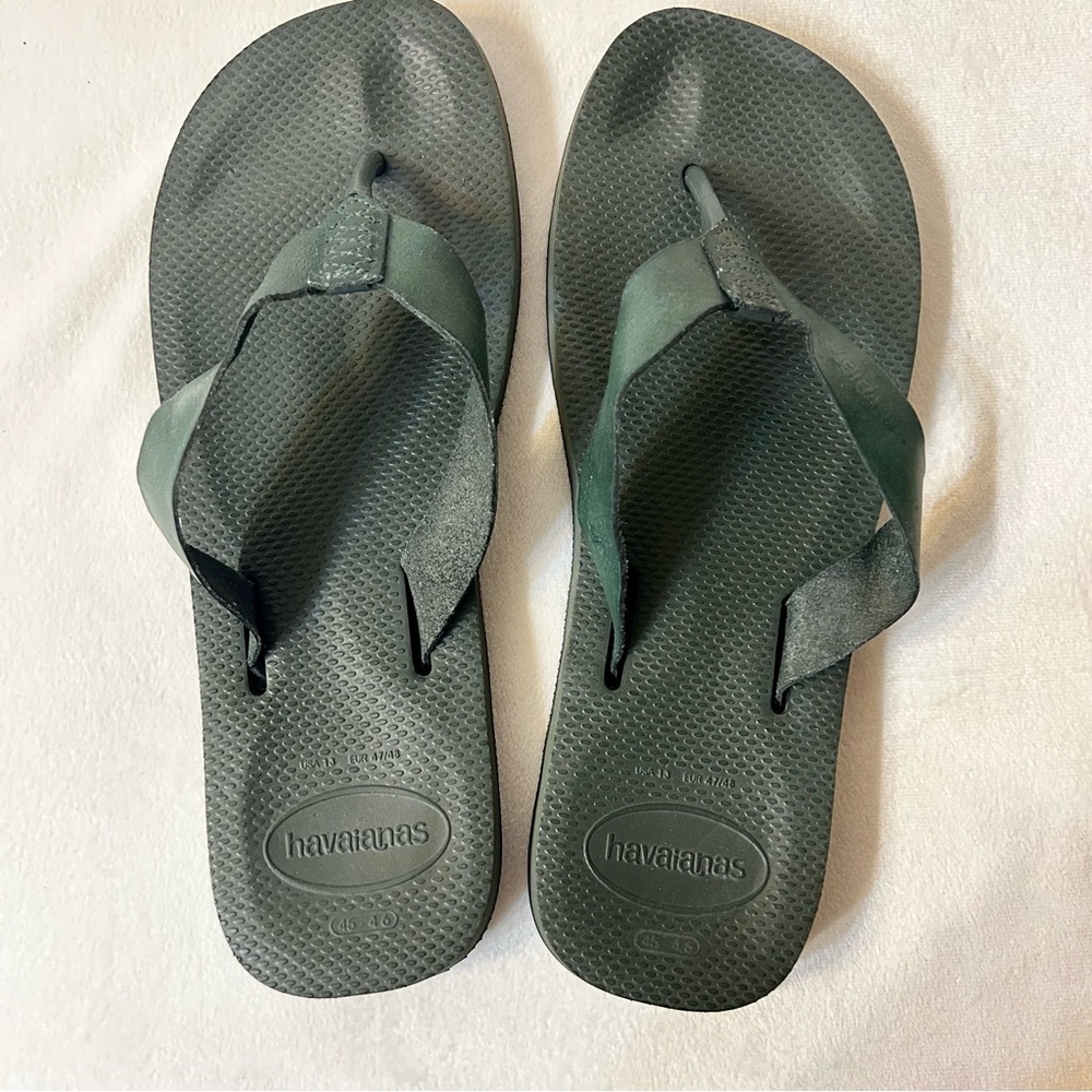 Havaianas Urban Special Sandal in Olive Green Size 13 - Picture 4 of 15
